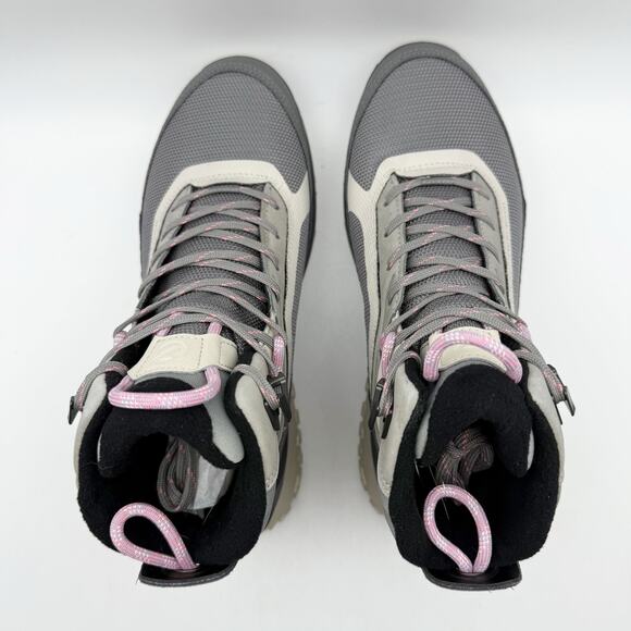ECCO Womens Ultra Terrain Mid Warm Hiking Boot EU 37 US 6-6.5 Grey Nubuck WP NIB - Picture 11 of 13